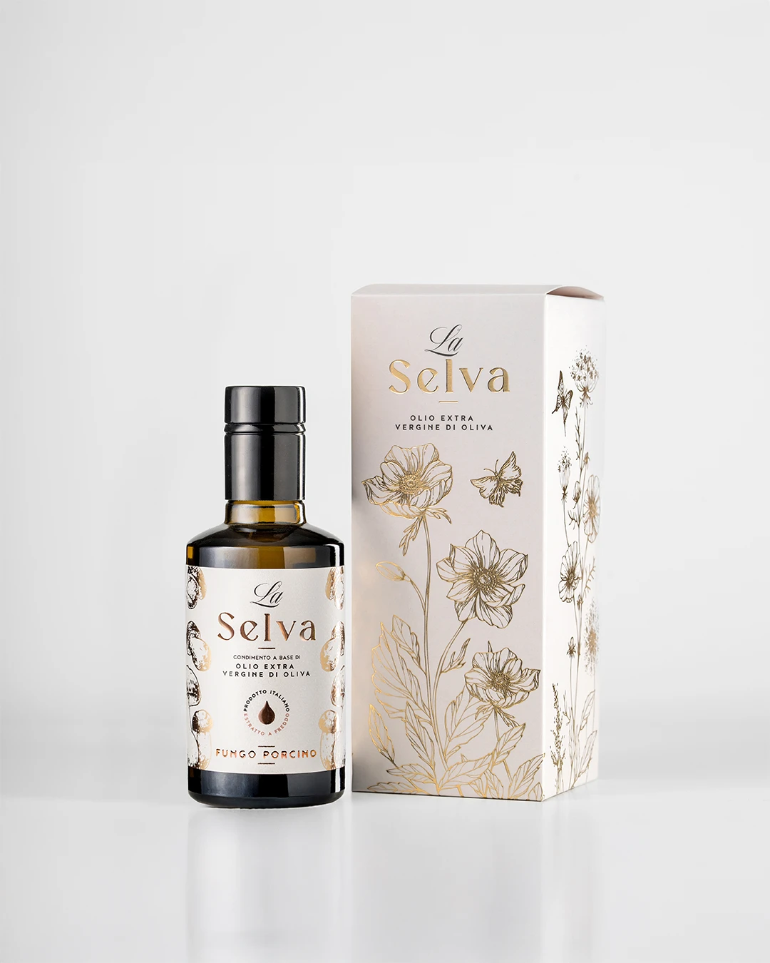 Olio extravergine d'oliva aromatizzato al fungo porcino