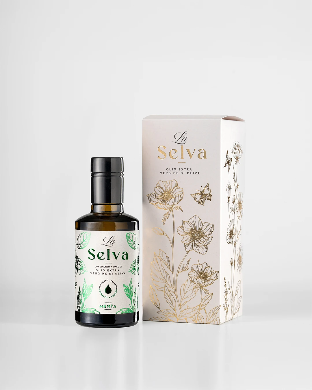 Olio extravergine d'oliva aromatizzato alla menta
