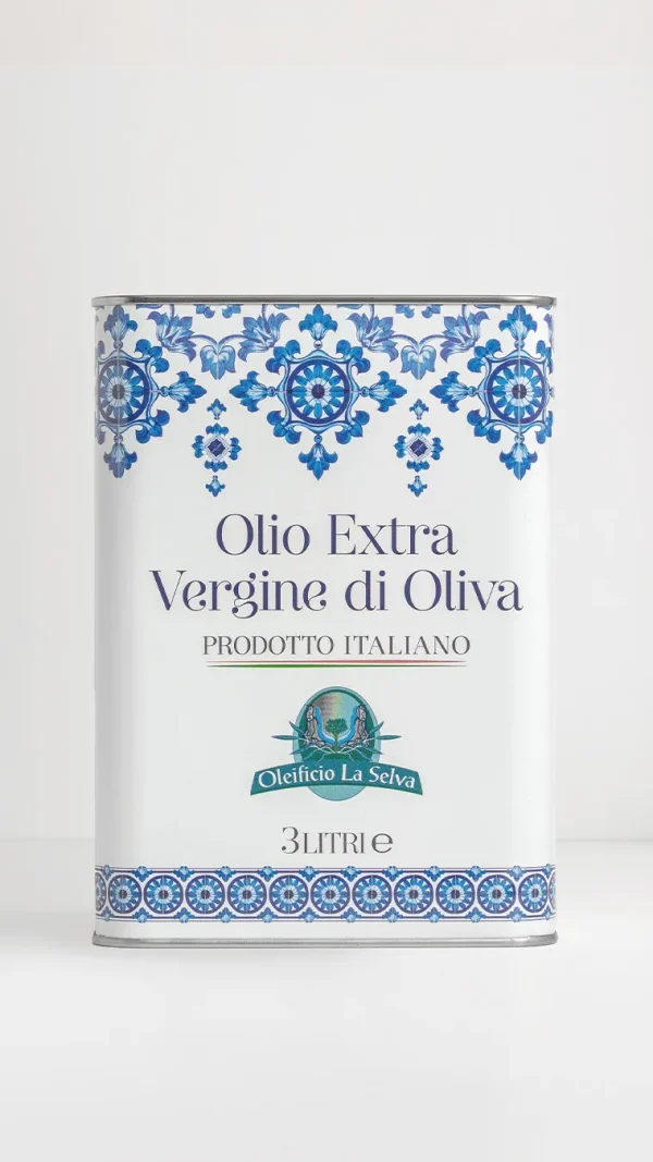 Olio Extravergine d'oliva Lattina Edizione Limitata Maiolica - 3 litri