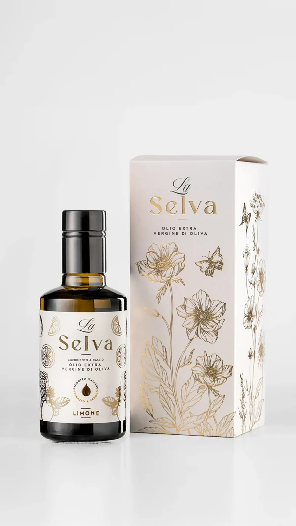 Olio extravergine d'oliva con limoni freschi